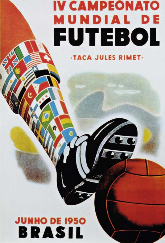 1950年巴西世界杯的海报