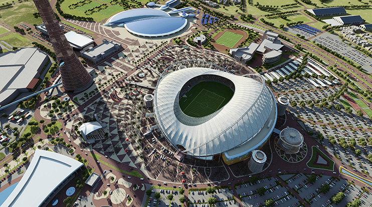 2022年卡塔尔世界杯球场航拍
