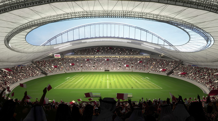 2022年卡塔尔世界杯球场室内概念图