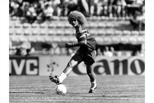 哥伦比亚球星卡洛斯·巴尔德拉马（Carlos Valderrama）
